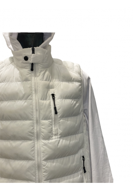 Αμάνικο Μπουφάν Πουπουλένιο EDWARD JEANS Άσπρο