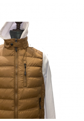 Αμάνικο Μπουφάν Πουπουλένιο EDWARD JEANS Καφέ