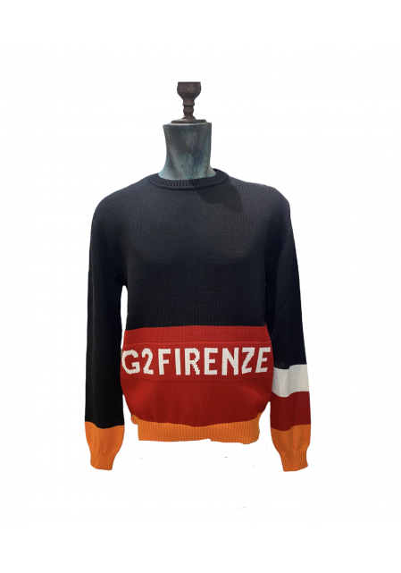 Πουλόβερ με ρίγες G2FIRENZE Μαύρο