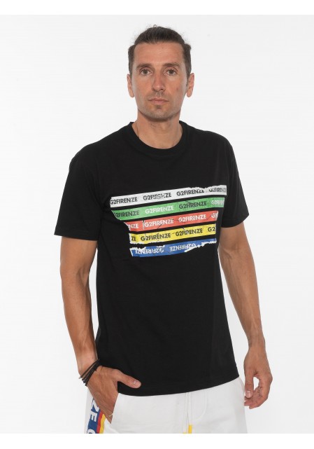 Μπλουζάκι Κοντομάνικο G2Firenze ΜΑΥΡΟ